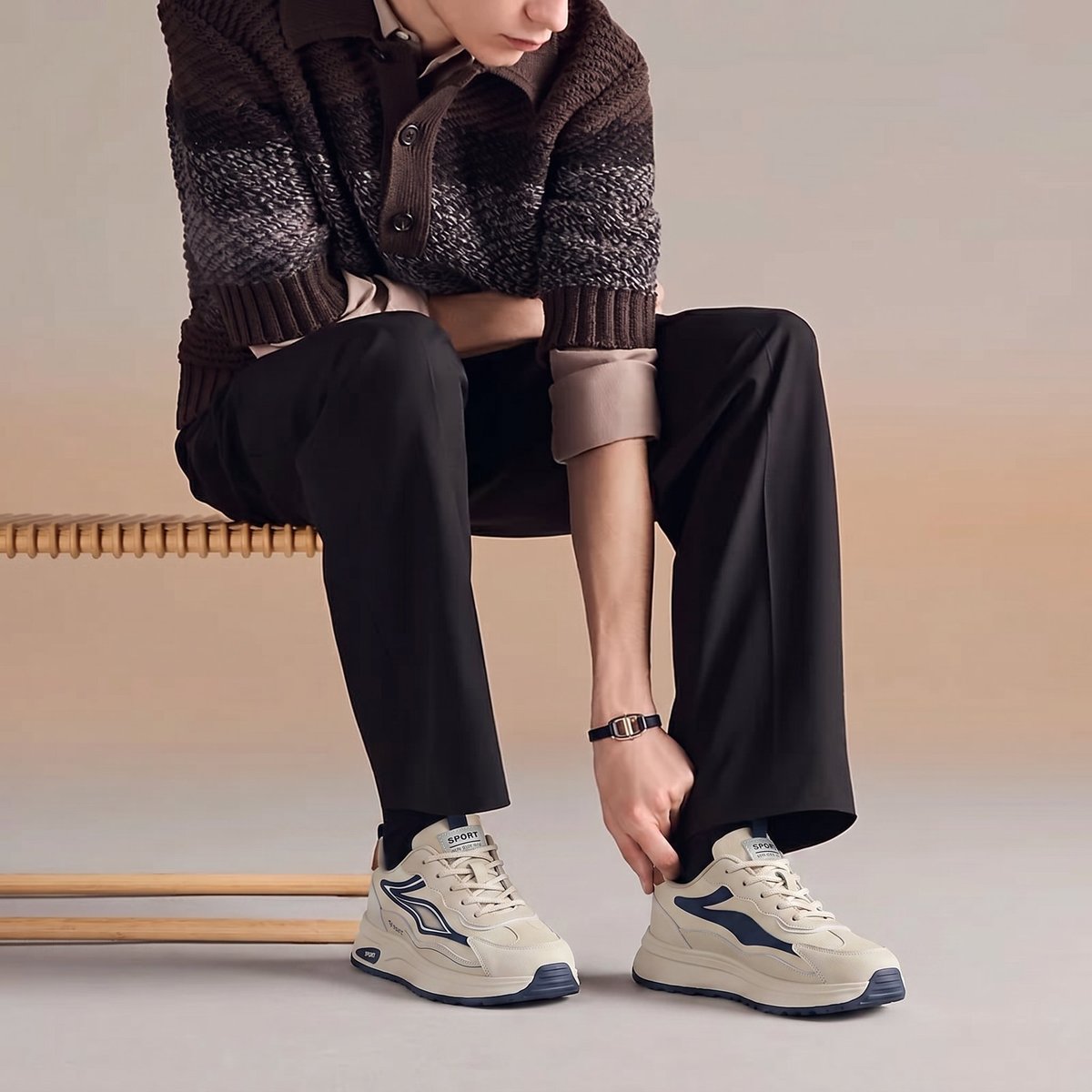 Sneaker 5009 phối quần tây